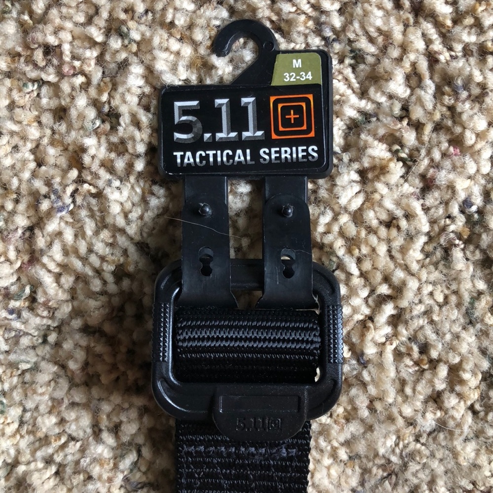 Men's 5.11 Tactical 1.5" Trainer Belt - Medium - 32-34 - Black